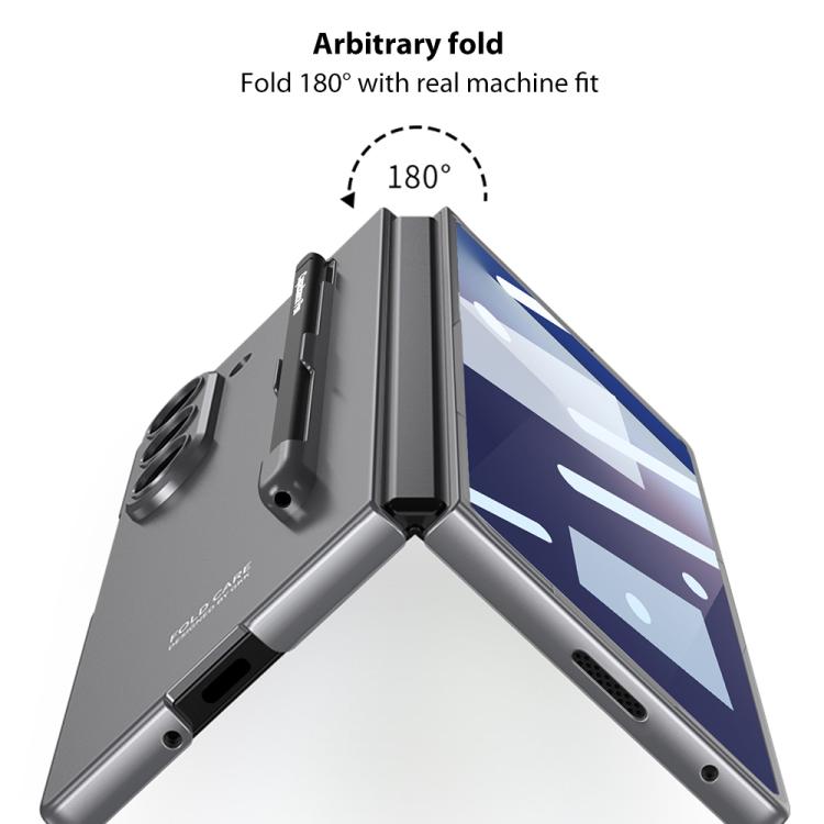 Funda ultrafina GKK para Samsung Galaxy Z Fold7 5G con ranura para bolígrafo (no incluye bolígrafo) (verde)