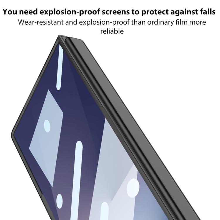 Funda ultrafina GKK para Samsung Galaxy Z Fold7 5G con ranura para bolígrafo (no incluye bolígrafo) (gris titanio)
