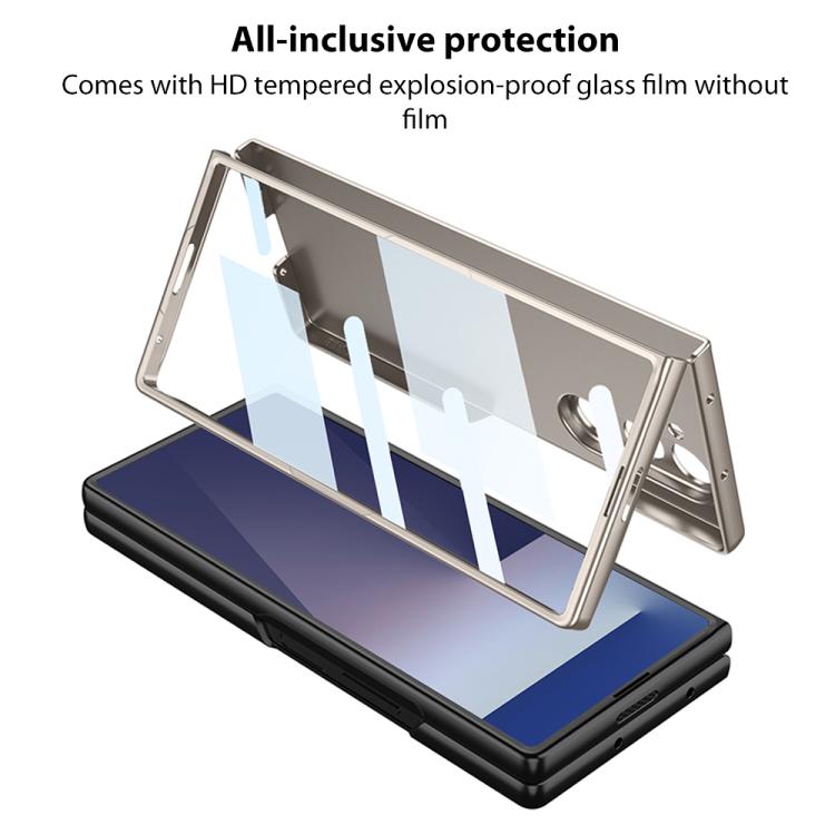 Funda ultrafina GKK para Samsung Galaxy Z Fold7 5G con ranura para bolígrafo (no incluye bolígrafo) (negro)