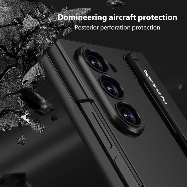 Funda ultrafina GKK para Samsung Galaxy Z Fold7 5G con ranura para bolígrafo (no incluye bolígrafo) (gris)