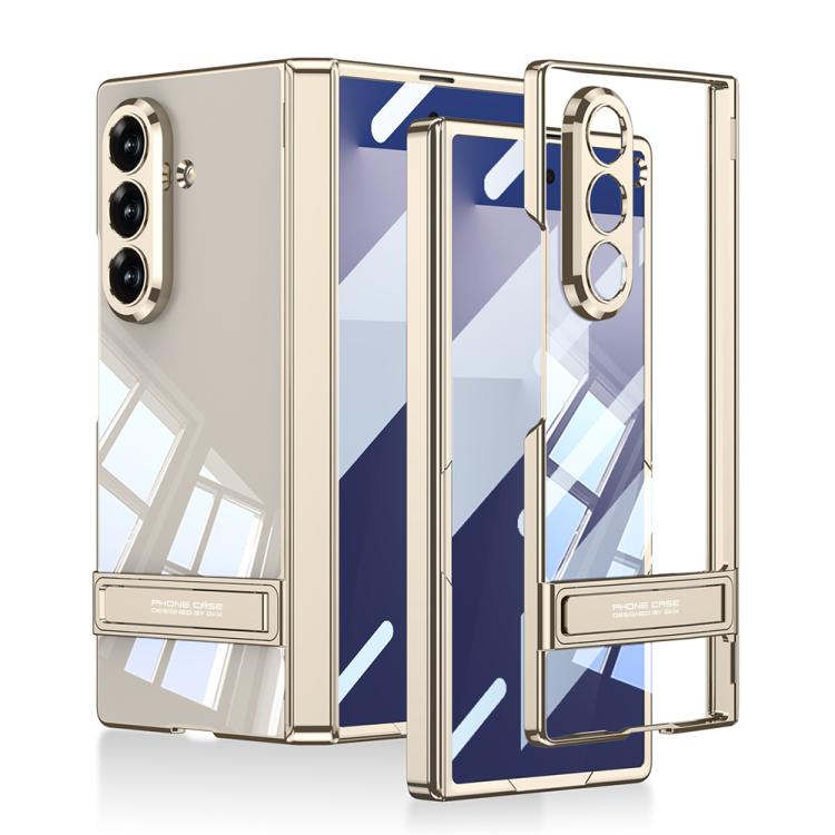 Funda magnética integrada Triumph Phantom con soporte para Samsung Galaxy Z Fold7 5G GKK (gris titanio)