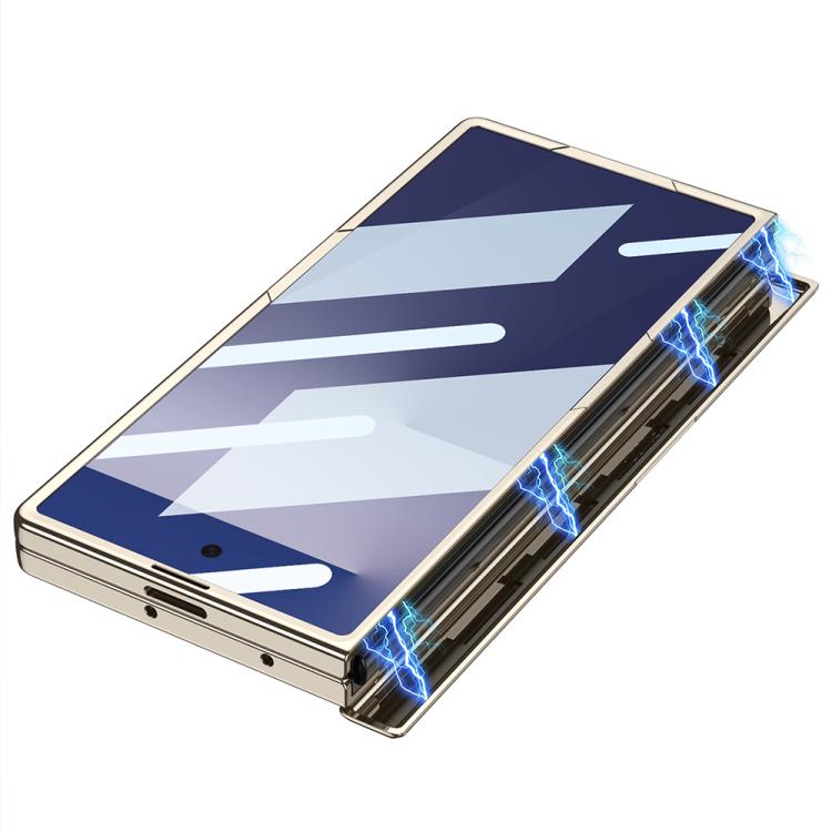 Funda magnética integrada Triumph Phantom con soporte para Samsung Galaxy Z Fold7 5G GKK (gris titanio)