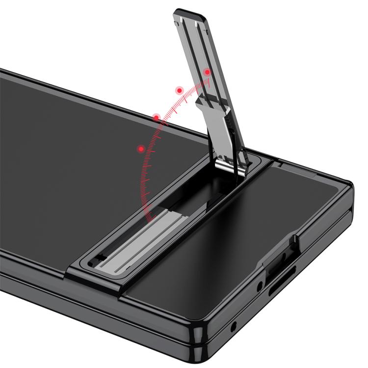 Funda magnética integrada Triumph Phantom con soporte para Samsung Galaxy Z Fold7 5G GKK (gris titanio)