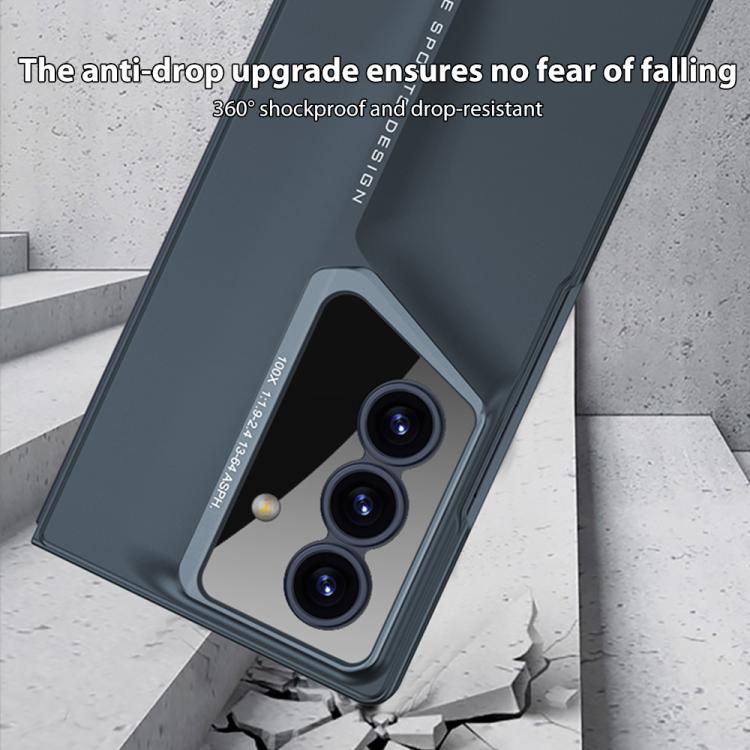 Funda ultrafina de cobertura total con ranura para bolígrafo y bolígrafo GKK para Samsung Galaxy Z Fold7 5G (gris)