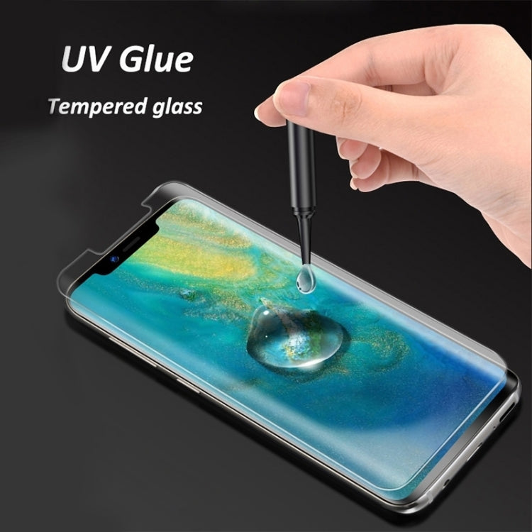 Para Huawei Mate 40 Pro + 9H 3D Película protectora UV curva de pantalla completa