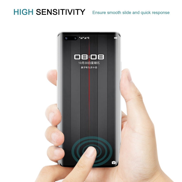 Para Huawei Mate 40 RS Porsche Design 9H 3D HD Película de vidrio templado con borde curvo