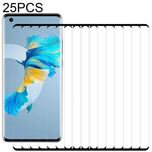 Para Huawei Mate Mate 40 / Mate 40e 5g / Mate 40e 4g 25 PCS 9h 3D HD Curved Edge Filde de vidrio templado