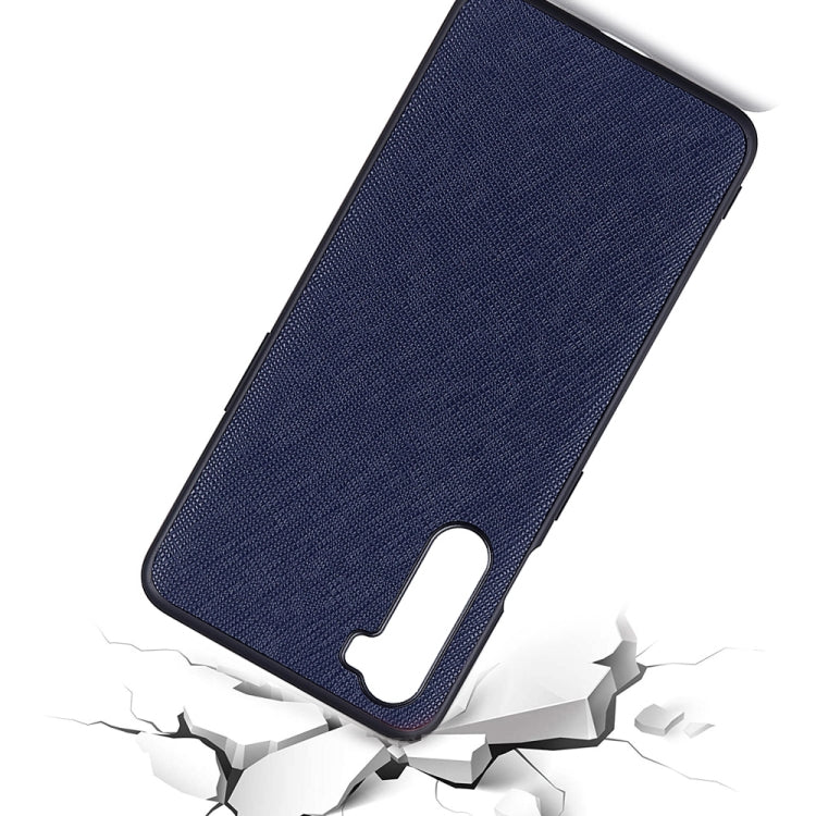 Hella Funda protectora de cuero genuino con textura cruzada para Huawei Mate 4 Lite / Maimang 9 (Azul)