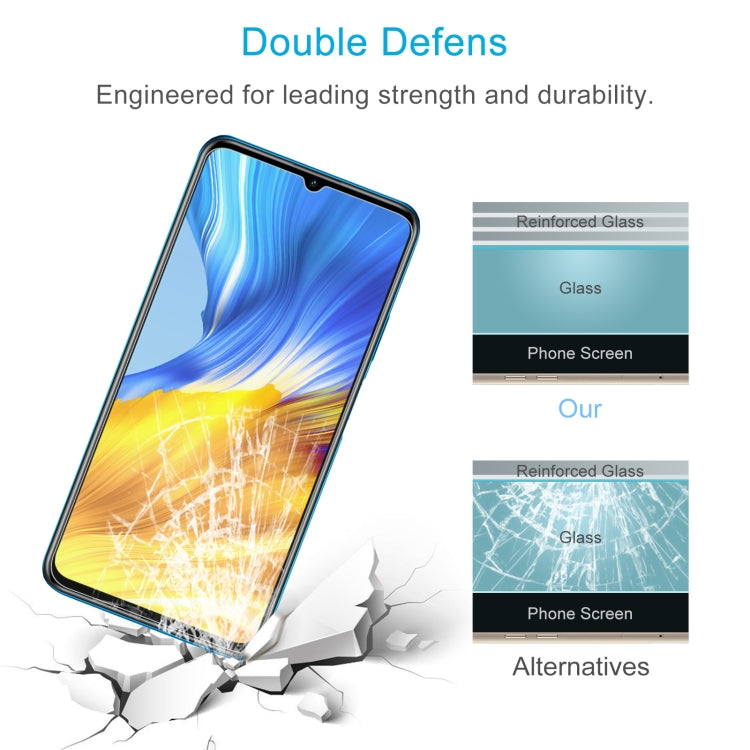 Para Huawei Honor X10 Max 50 PCS 0.26mm 9H 2.5D Película de vidrio templado