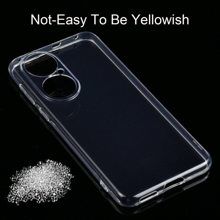 Para Huawei P50 0.75mm TPU transparente ultrafino TPU Funda protectora