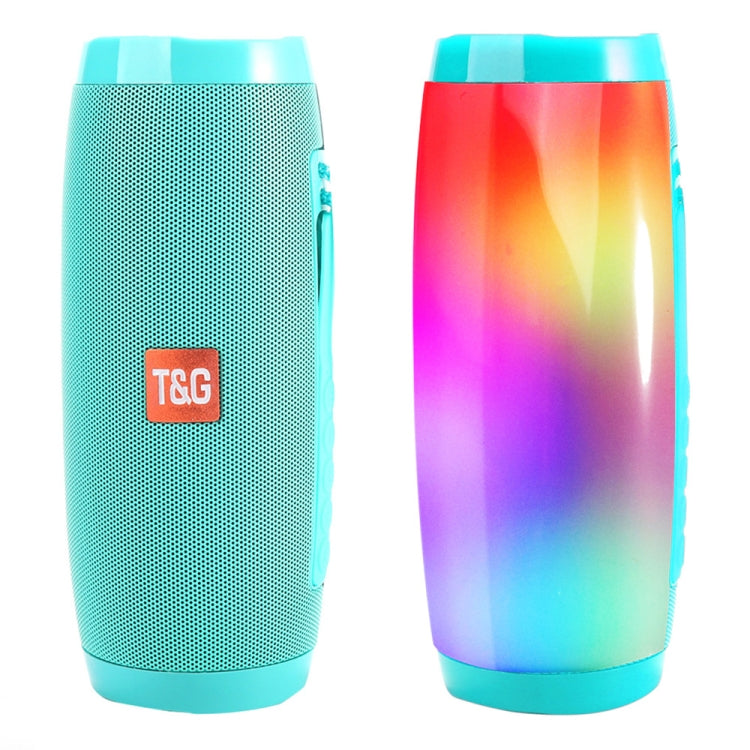 Mini Altavoz Bluetooth T & G Tg157 Bluetooth 4.2 Inalámbrico Portátil con Melody Luces (Verde)