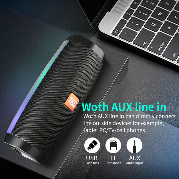 Mini Altavoz Bluetooth T & G Tg157 Bluetooth 4.2 Inalámbrico Portátil con Melody Luces (Verde)