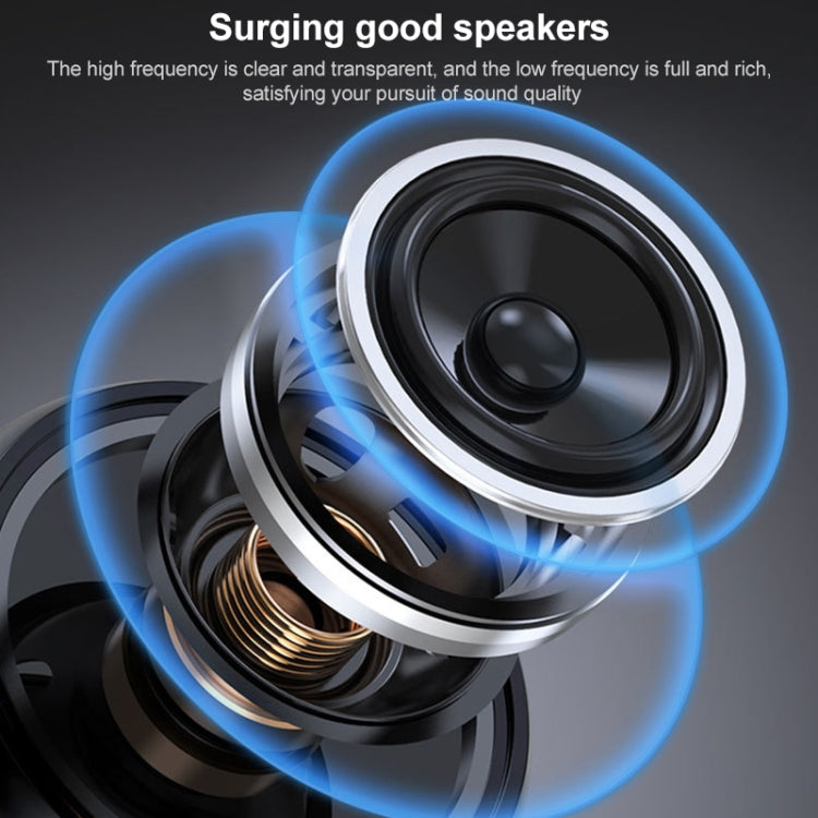 Altavoz Wireless Bluetooth Ebs-908 Tela Cuello Colgado Subwoofer (Gris)