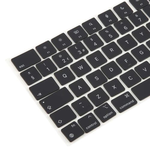 Apple MacBook Air 13.3 und 15.3 Tasten M2 A2681 A2941 UK Englisch Version (Mitternacht)