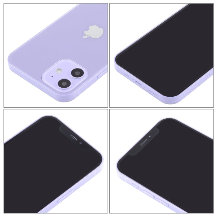 Para iPhone 12 mini Pantalla negra Modelo de pantalla ficticia falsa que no funciona (púrpura)