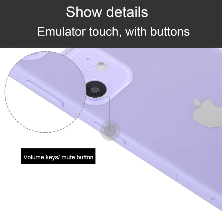Para iPhone 12 mini Pantalla negra Modelo de pantalla ficticia falsa que no funciona (púrpura)
