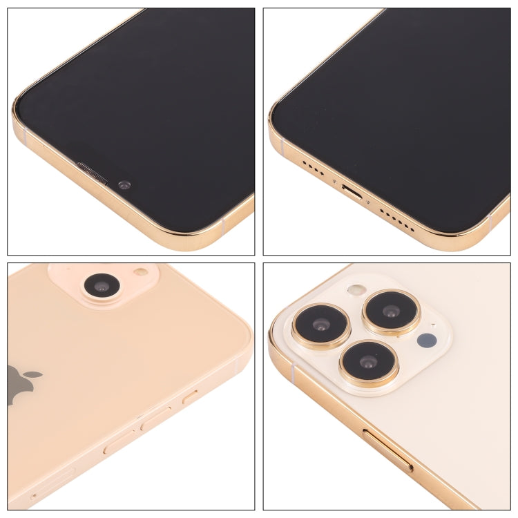 Pantalla Falsa para iPhone 13 Pro (Dorado) Modelo Negro sin Función