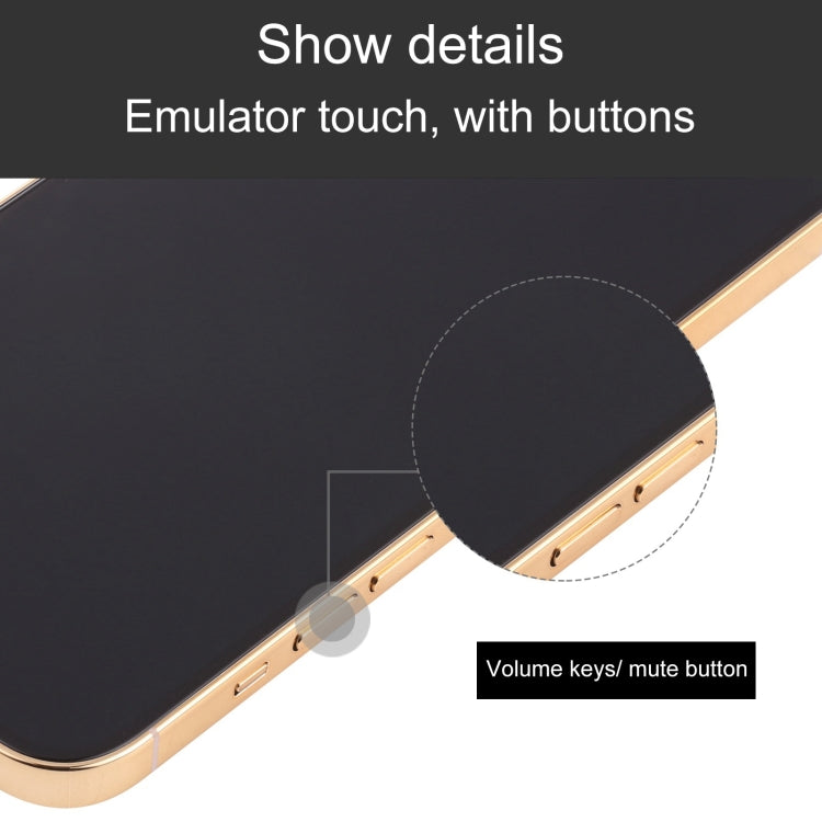 Pantalla Falsa para iPhone 13 Pro (Dorado) Modelo Negro sin Función