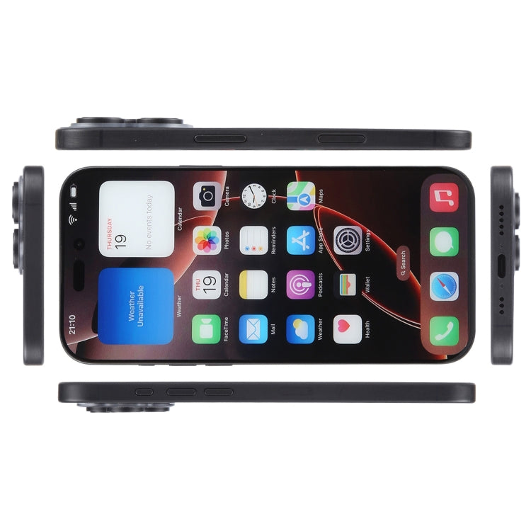 Modelo de Pantalla Falsa sin Función con Pantalla a Color para iPhone 16 Pro (Negro)