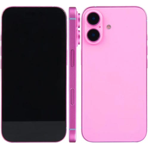 Modelo de Pantalla Falsa para iPhone 16 Plus (Rosa) sin Función
