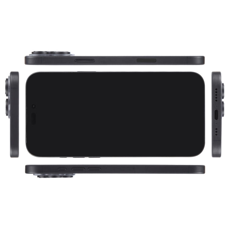 Modelo de Pantalla Falsa para iPhone 16 Pro con Pantalla Negra (Negra)