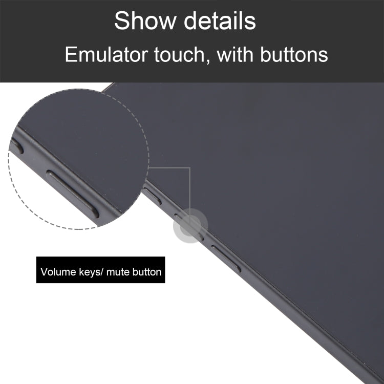 Modelo de Pantalla Falsa para iPhone 16 Pro con Pantalla Negra (Negra)