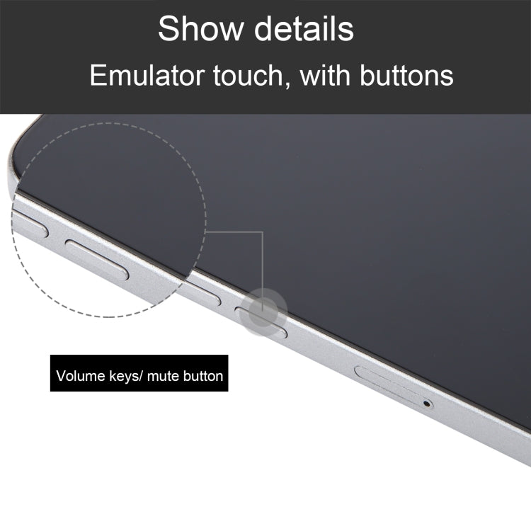 Modelo de Pantalla Falsa para iPhone 16 Pro Max con Pantalla Negra (Natural)