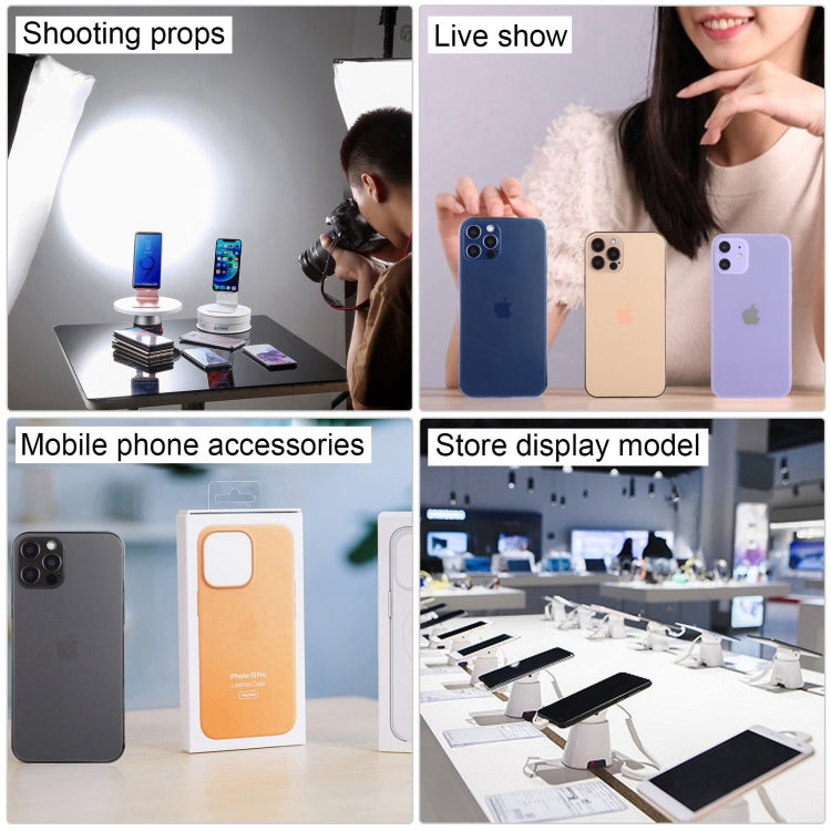 Para iPhone 12 Pro Max Pantalla negra Modelo de pantalla ficticia falsa que no funciona, versión ligera (blanco)
