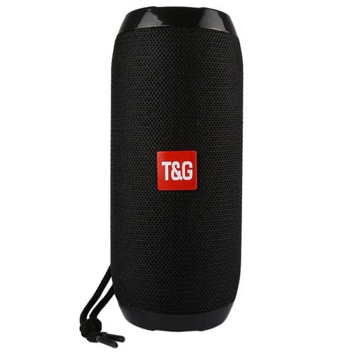 Altavoz Estéreo Portátil T&G Tg117 Bluetooth Micrófono Llamadas Tarjeta TF Entrada Auxiliar FM (Negro)