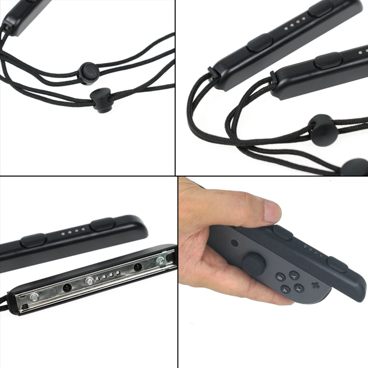 1 Par de Accesorios de Juegos de Cordón de Cuerda de Muñeca para Nintendo Switch Joy-Con (Negro) - MOVILSTORE