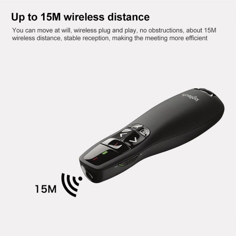 Presentador Inalámbrico Logitech R400 2.4Ghz Control Remoto para PPT