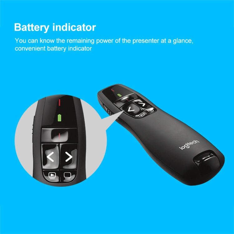 Presentador Inalámbrico Logitech R400 2.4Ghz Control Remoto para PPT