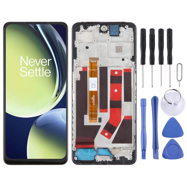 Schermo Intero con Cornice per OnePlus Nord CE 3 Lite CPH2467 2465 (Nero)