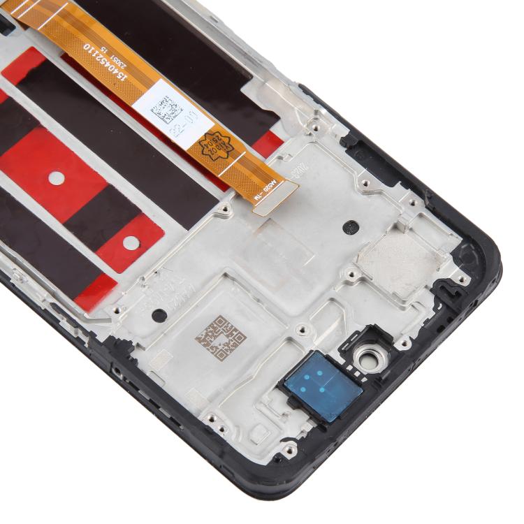 Vollbildanzeige mit Rahmen für OnePlus Nord CE 3 Lite CPH2467 2465 (Schwarz)