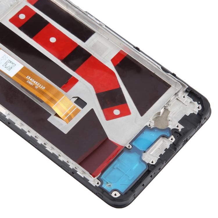 Vollbildanzeige mit Rahmen für OnePlus Nord CE 3 Lite CPH2467 2465 (Schwarz)