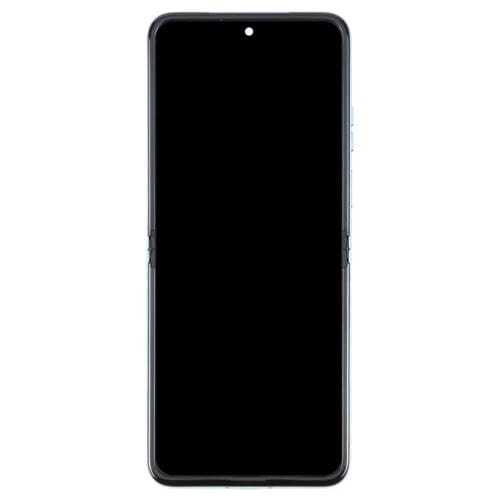 Original Full Screen with Frame for Motorola Razr 40 Ultra XT2321-3 XT2321-1 XT2321-2 (Blue)