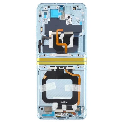 Original Full Screen with Frame for Motorola Razr 40 Ultra XT2321-3 XT2321-1 XT2321-2 (Blue)