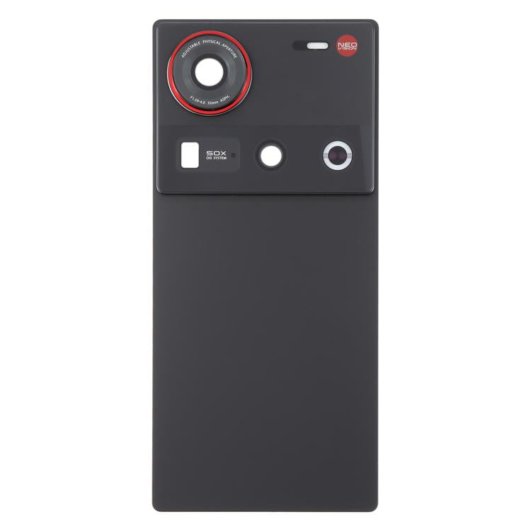 Painel Traseiro de Bateria de Vidro com Tampa para Lente de Câmara para ZTE Nubia Z70 Ultra NX733J NX736J (Preto)