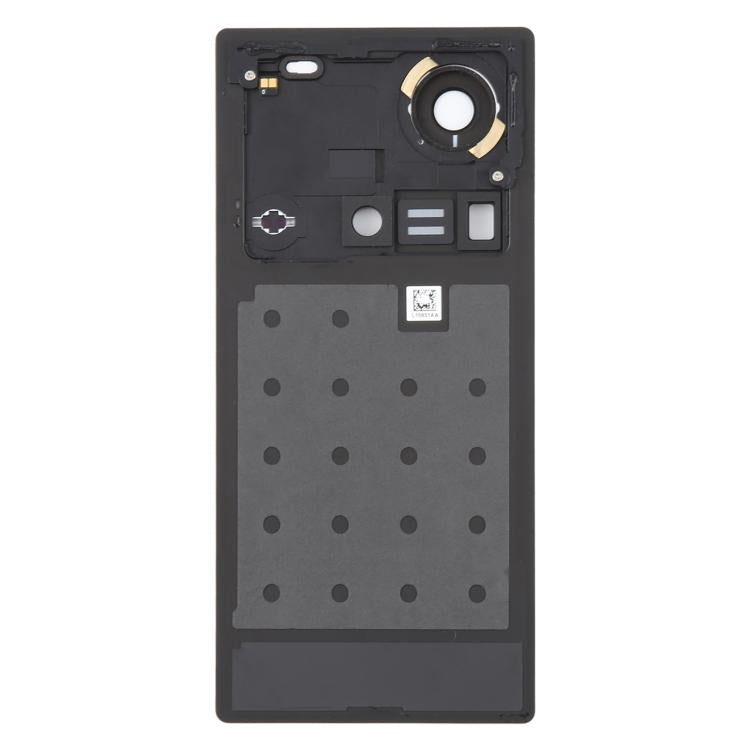Painel Traseiro de Bateria de Vidro com Tampa para Lente de Câmara para ZTE Nubia Z70 Ultra NX733J NX736J (Preto)
