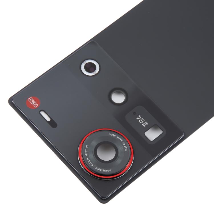 Painel Traseiro de Bateria de Vidro com Tampa para Lente de Câmara para ZTE Nubia Z70 Ultra NX733J NX736J (Preto)