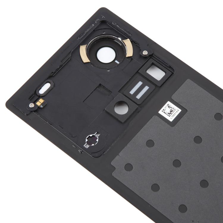 Painel Traseiro de Bateria de Vidro com Tampa para Lente de Câmara para ZTE Nubia Z70 Ultra NX733J NX736J (Preto)
