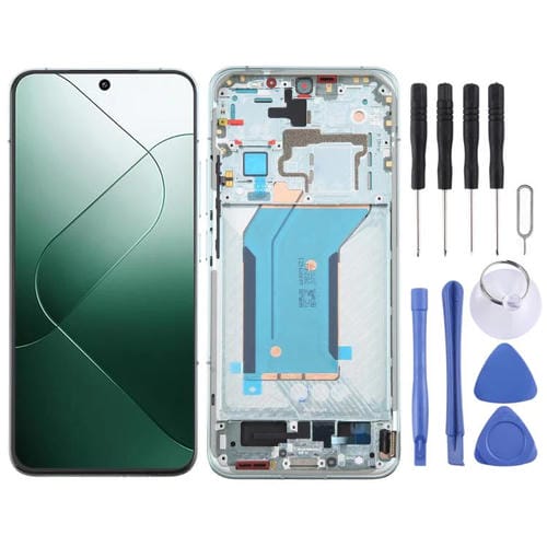 Écran Complet Original AMOLED avec Cadre pour Xiaomi 14 (Vert)