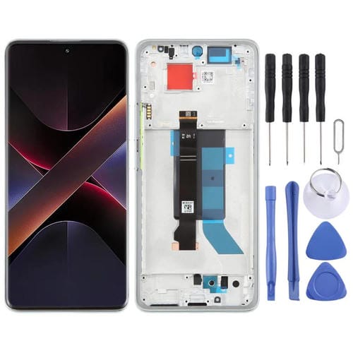 Écran Complet Original AMOLED avec Cadre pour Xiaomi Poco X7 5G (Vert)