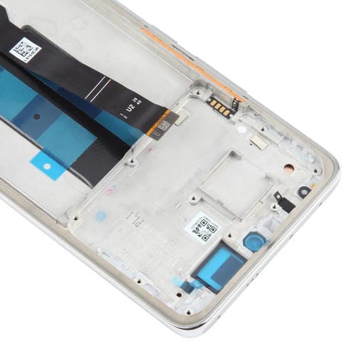 Écran complet AMOLED d'origine pour Xiaomi Poco X7 5G avec cadre (Argent)