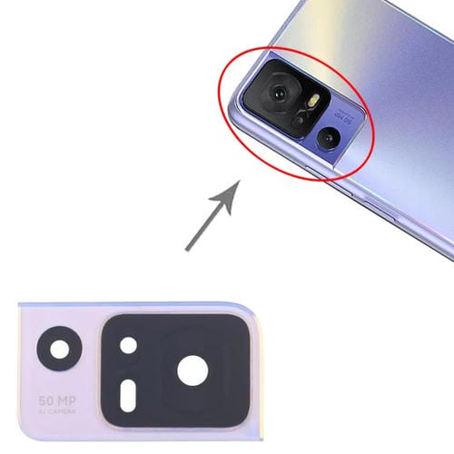 Objectif de caméra arrière TCL 40 SE T610K (Violet)