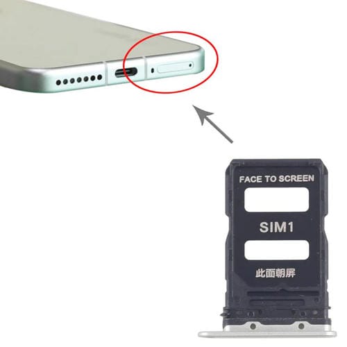 Bandeja Tarjeta SIM Xiaomi 15 SIM (Verde) (10 Unidades)