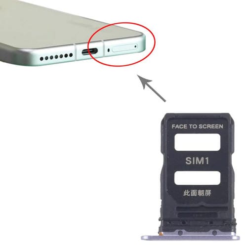 Vassoio Scheda SIM Xiaomi 15 (Blu) (10 Unità)