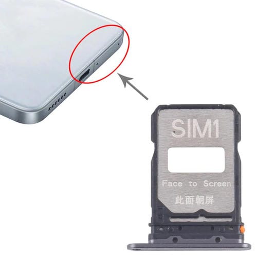 Bandeja Tarjeta SIM Xiaomi Poco F7 Pro (10 Unidades) (Negra)