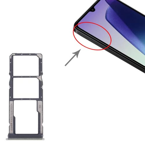 Plateau Carte SIM Xiaomi Redmi 14R 5G + Plateau Carte Micro SD (Vert) (10 Unités)