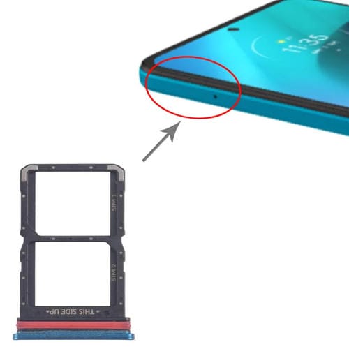 SIM Card Tray Motorola Moto G71 5G XT2169-1 XT2169-2 (Blue) (10 Units)